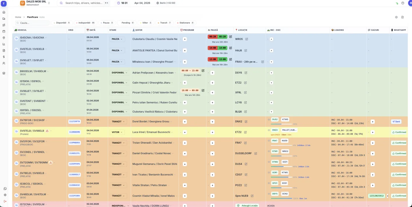 TMS software for trucking companies